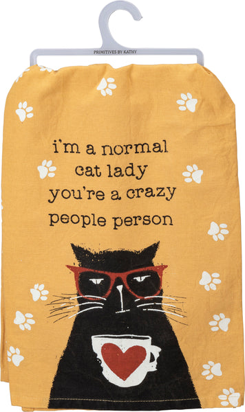 I'm A Normal Cat Lady - Cat Themed Dish Towel