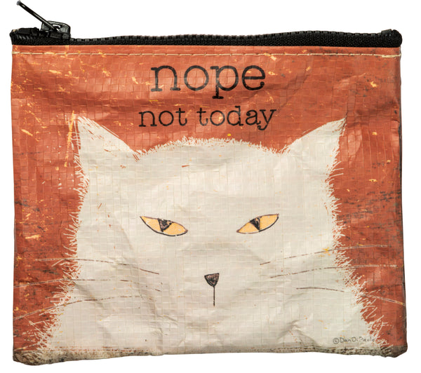 Nope Not Today... I Do What I Want - 5" x 4" Cat Themed Zipper Wallet