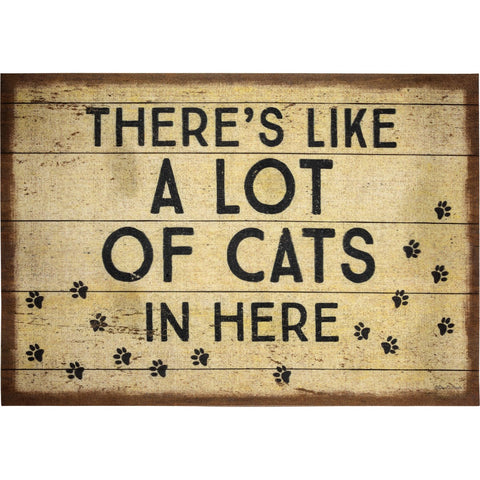 There's A Lot Of Cats In Here - 34" x 20" Welcome Mat